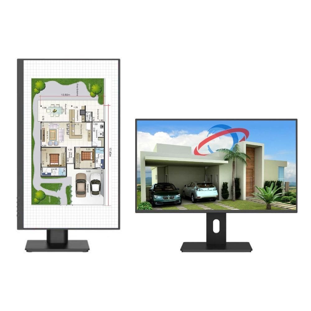 Monitor 19.5 3Green - Rotação 90 - Suporte Vesa - Hdmi/Vga