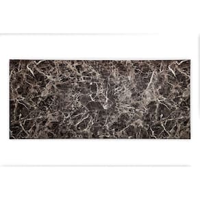 Painel de Pvc Smart Marmo Glass Mosaic - caixa com 6 Peças - Marrom Imperador