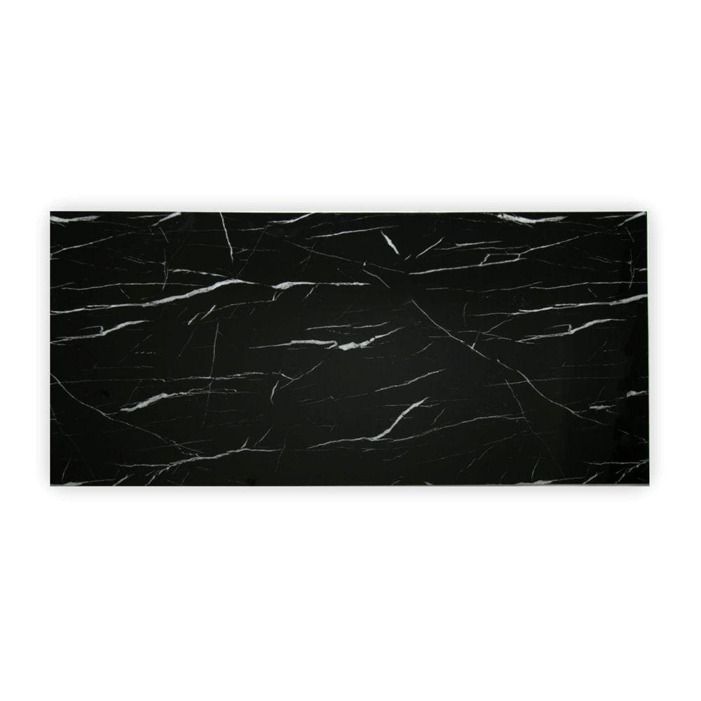 Painel de Pvc Smart Marmo Glass Mosaic - caixa com 6 Peças - Negro Máquina