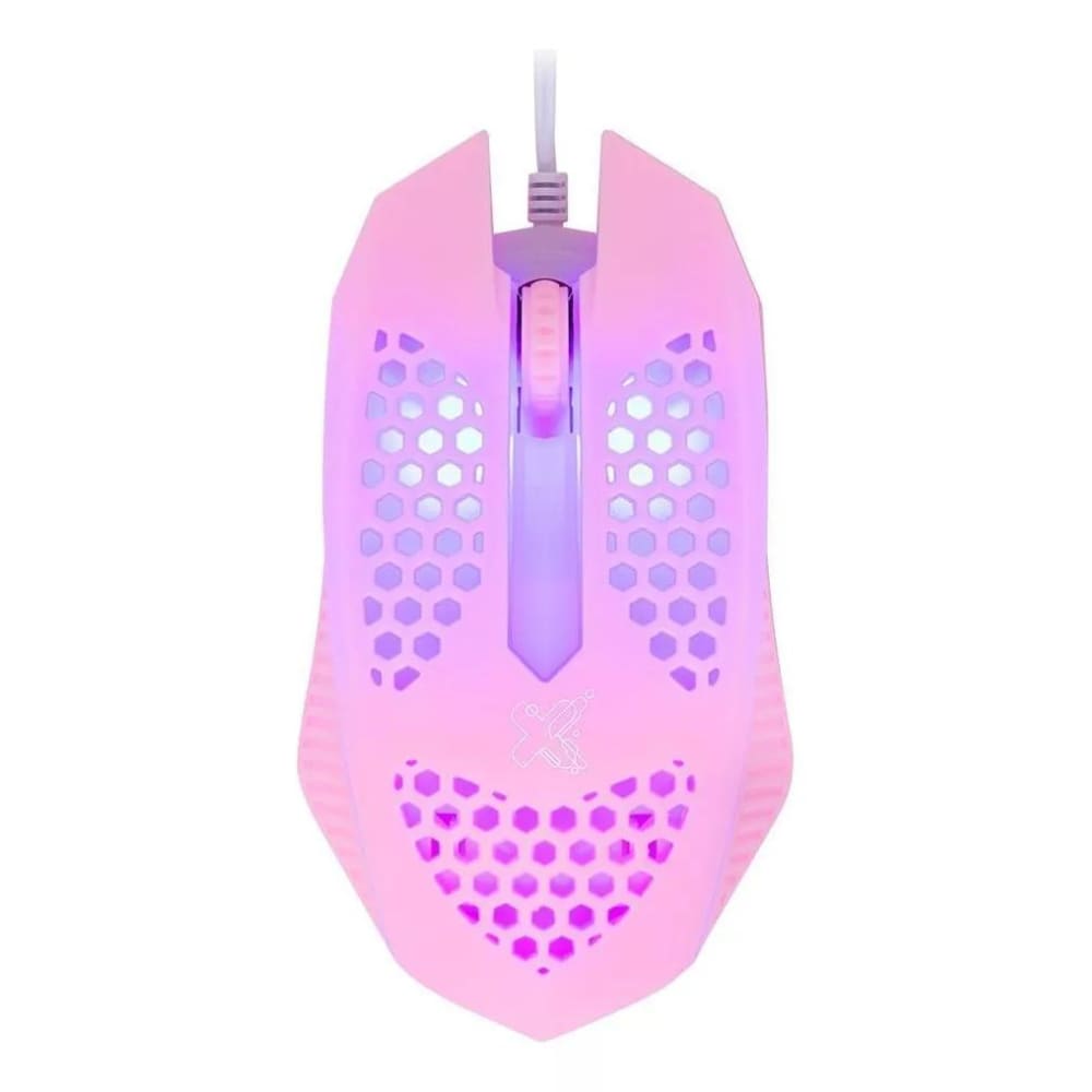 Mouse Gamer Geek Pro Series Rosa