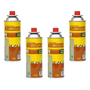 4x Gas para Fogareiro Fogao Guepardo TubeGas 227g