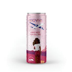 Vinho Rosé Brasileiro Movin Lata 269ml