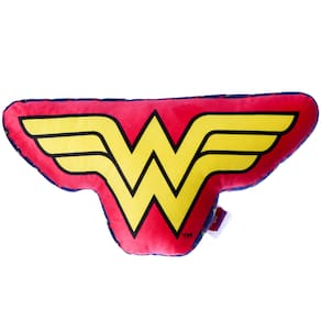 Almofada Mulher Maravilha Logo Símbolo Aveludada Oficial DC