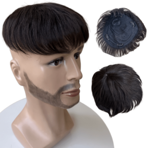 Prótese capilar masculina Topo cabeça Tic-tac 17x17 orgânica
