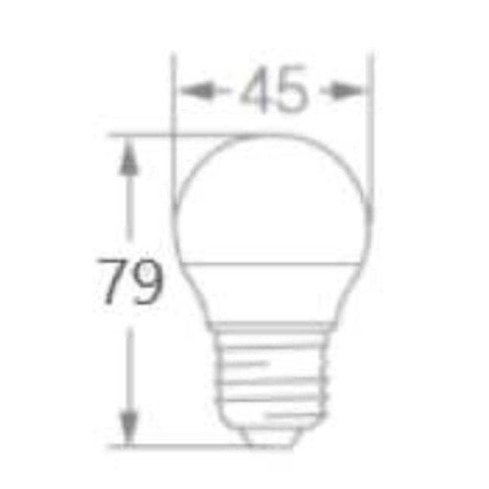 Kit 12 Lampadas Led Bolinha 3W 6500K 260Lm Biv E27 - Osram