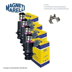4 Bicos Injetores Fox Gol 1.0 1.6 G3 G4  Marelli