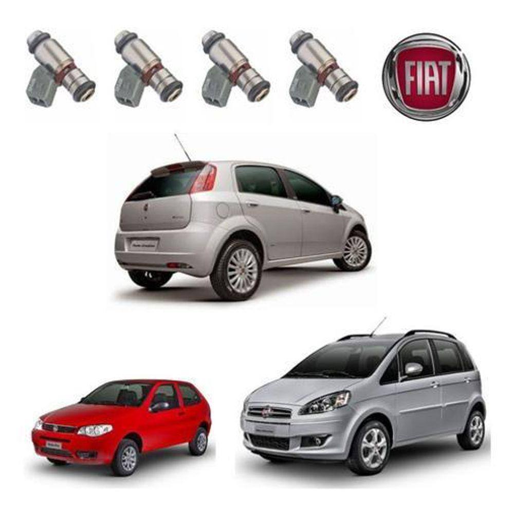 4 Bicos Injetores Palio Idea Siena 1.4 Flex Iwp046