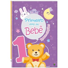 Livro Album Primeiro Ano Do Bebê Recordações - Todo Livro