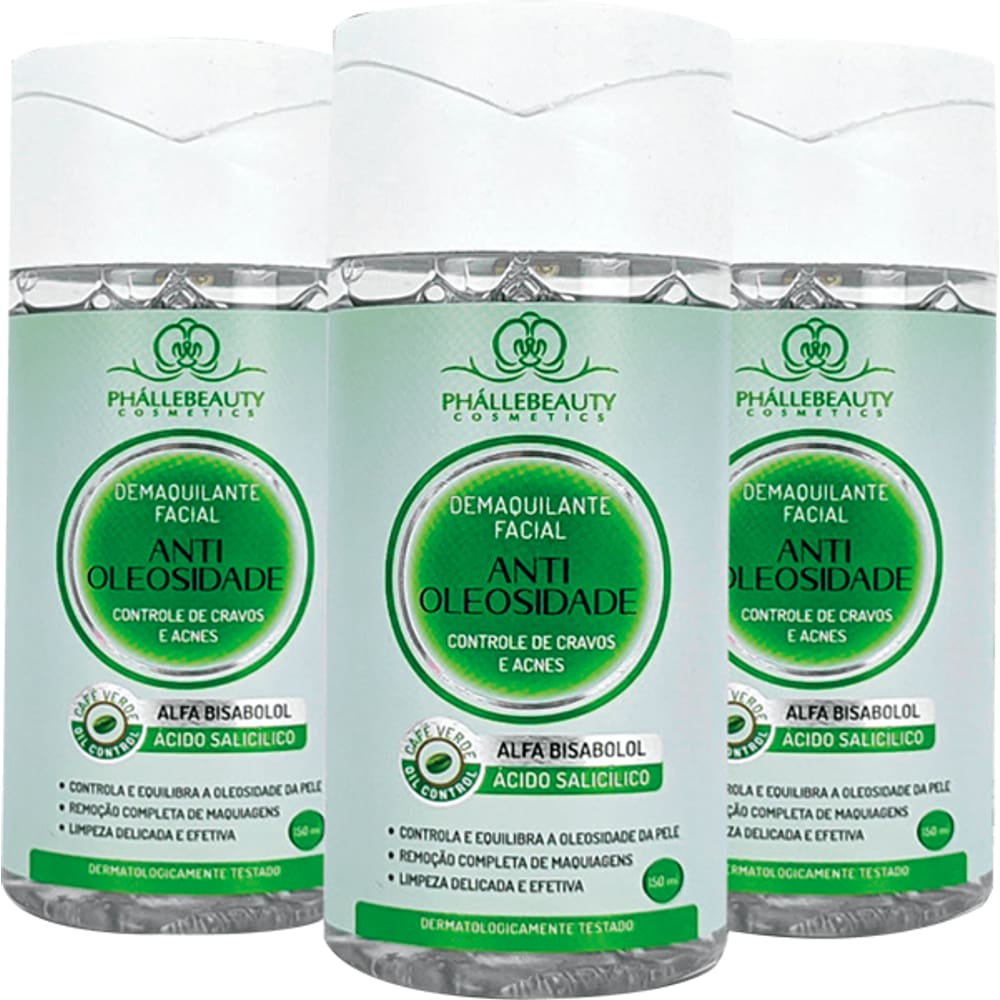 Demaquilante Facial Anti Oleosidade - Phallebeauty