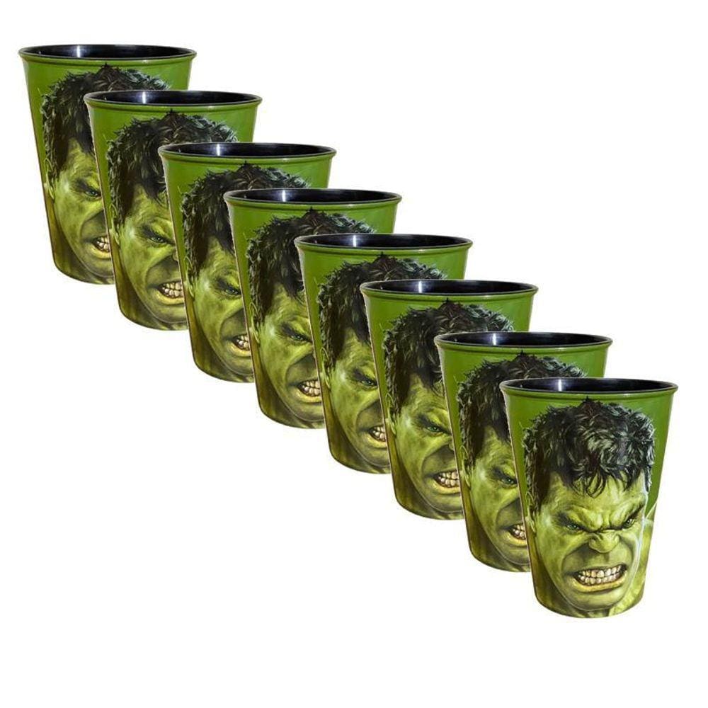 Kit 10 Copos Hulk Marvel Para Festa Enfeite Ovo De Páscoa