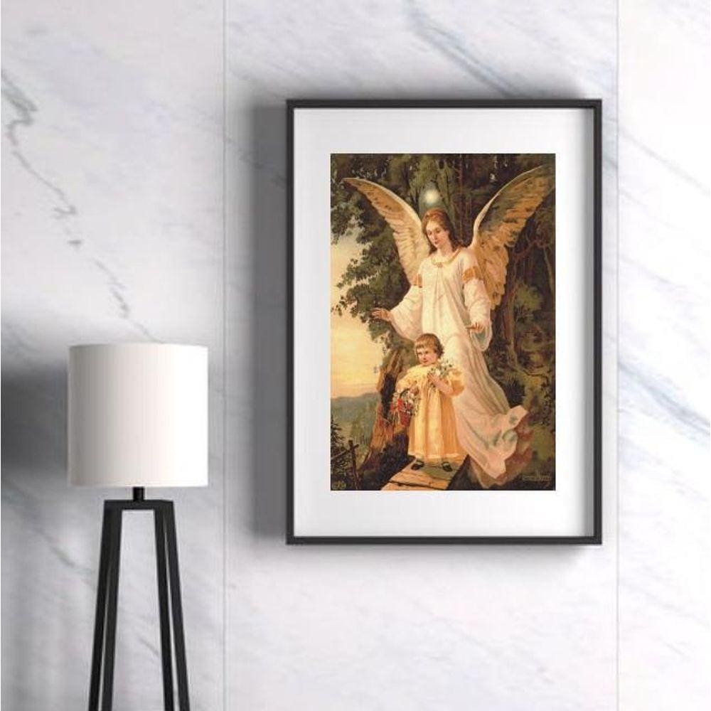 Quadro Santo Anjo Da Guarda - 60X48Cm