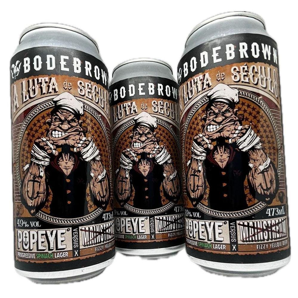 2 Cerveja Popeye Lançamento Germany Larger 473Ml Puro Malte