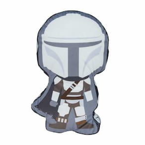 Almofada 3D Mandaloriano Aveludada Oficial Star Wars Disney