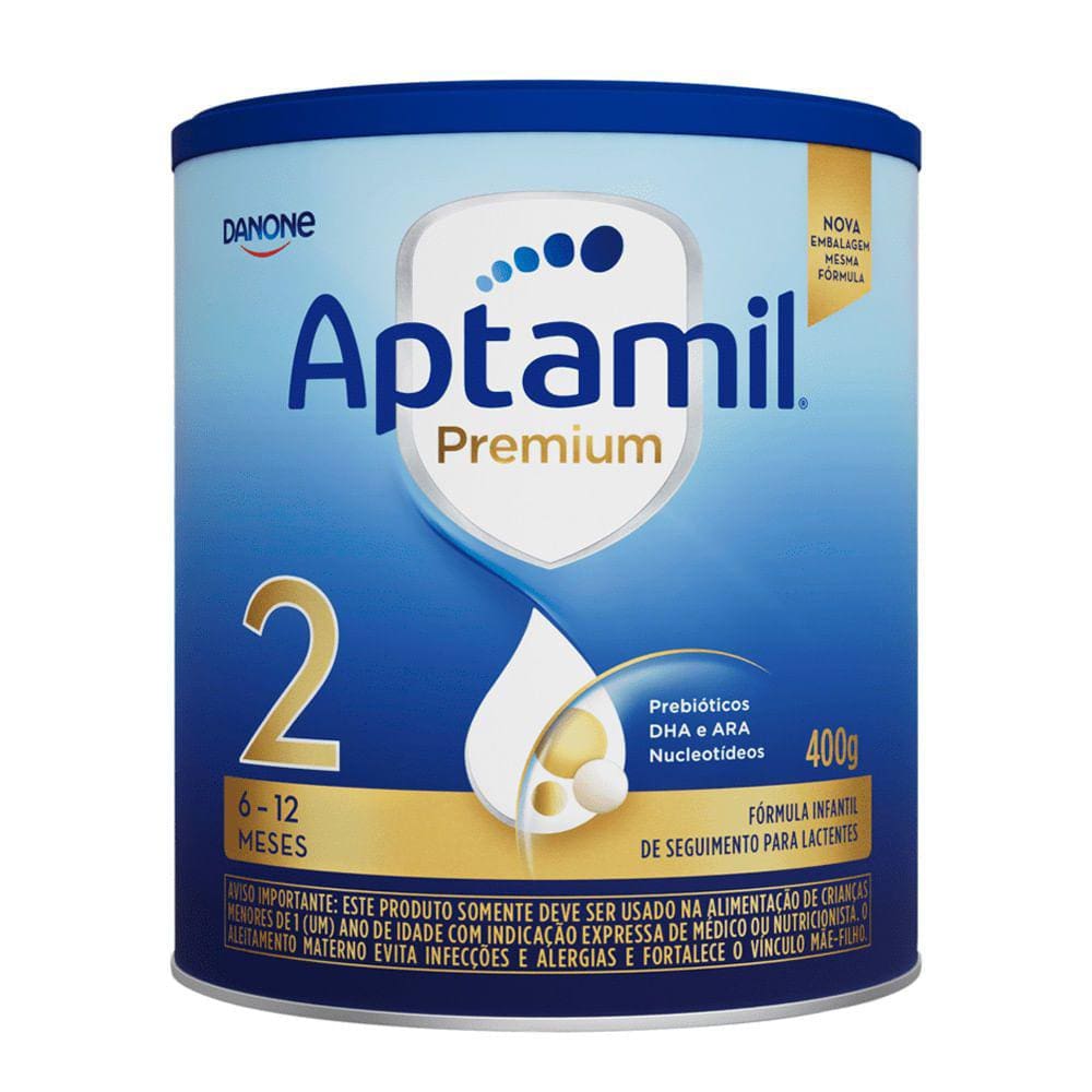 Aptamil Premium 2 Fórmula Infantil para Lactentes a Partir de 6 Mês com 400g