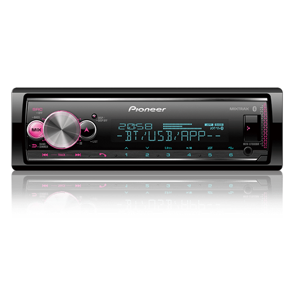 Media Receiver Pioneer MVH-X7000BR Som Automotivo Bluetooth