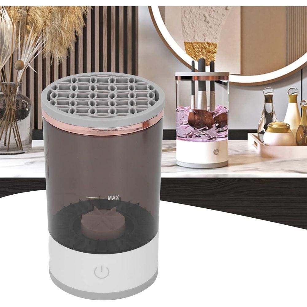 Máquina de limpeza de pincéis de maquiagem elétrica, limpador de pincéis