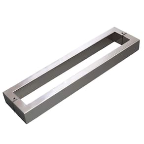 Puxador para Porta Duplo 42cm 2 Peças H40 Geris Inox Escovado