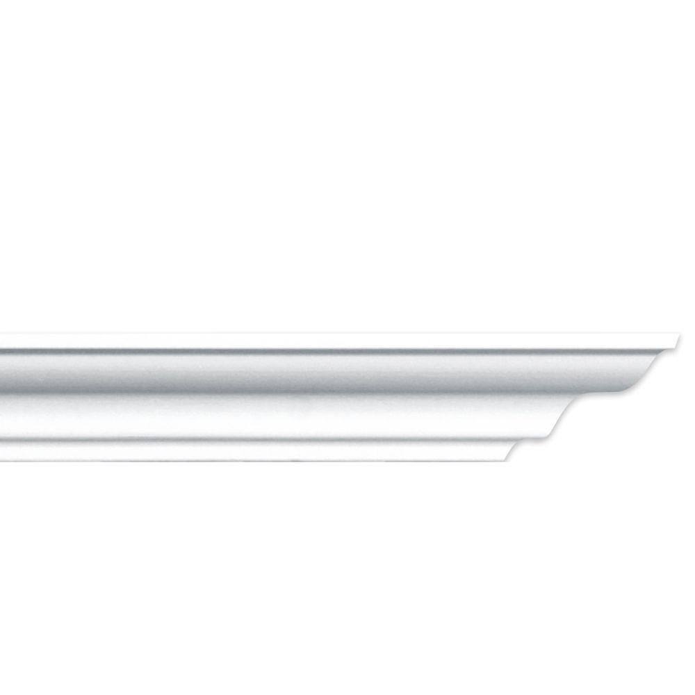 Roda Teto Perfil de Poliestireno M50 HomEstar - caixa com 6 m - Branco