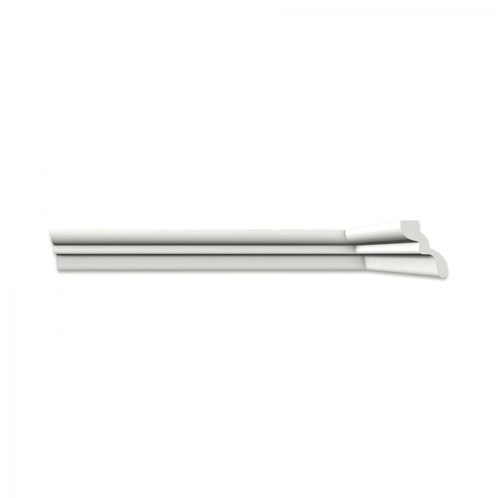 Roda Teto S50- Perfil de Poliestireno Homestar - caixa com 6 m - Branco