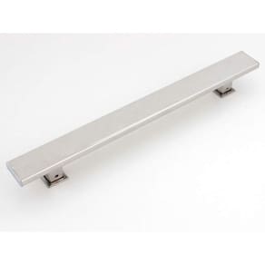 Puxador para Porta Duplo em Inox Planus Eco 50cm Geris Prata