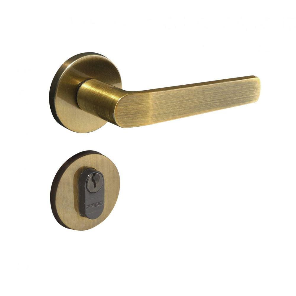 Fechadura 403 Com Roseta Bronze Oxidado Externa