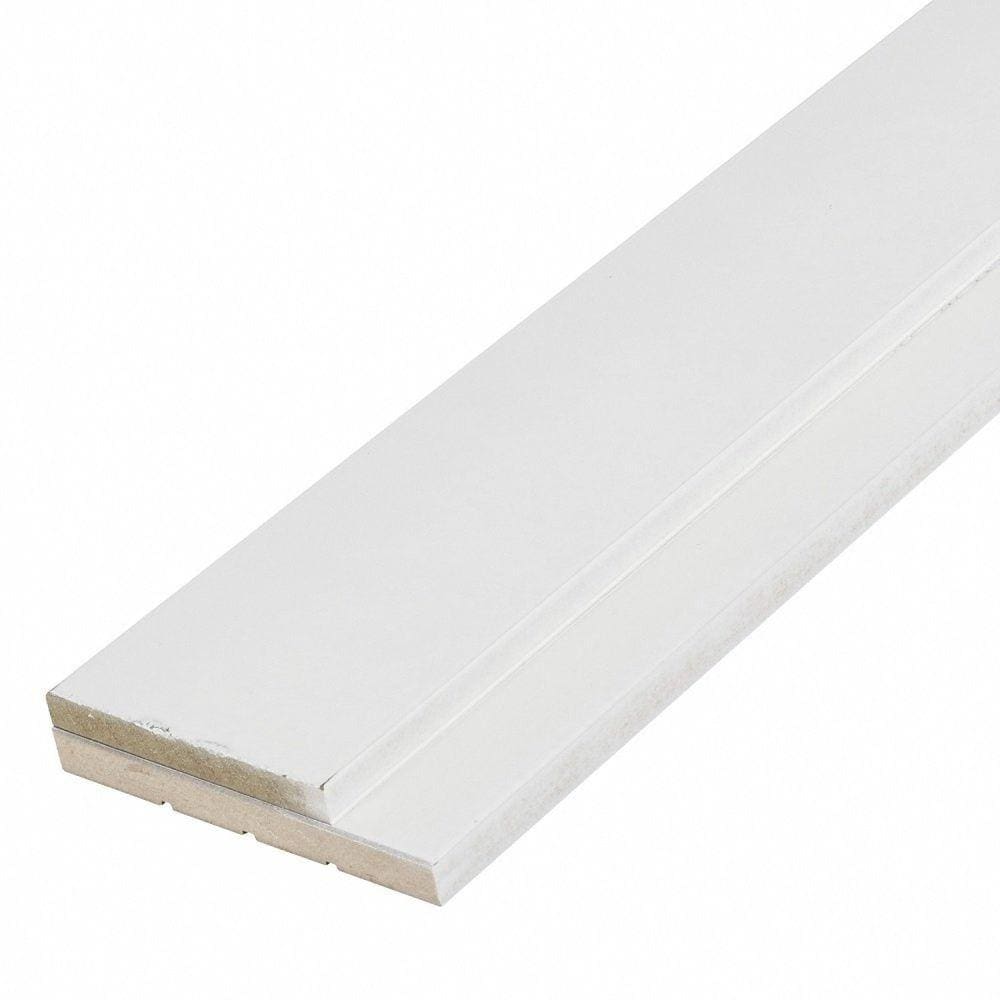 Batente de Madeira MDF Ultra Branco 215x7,5x2,7cm Casablanca Branco