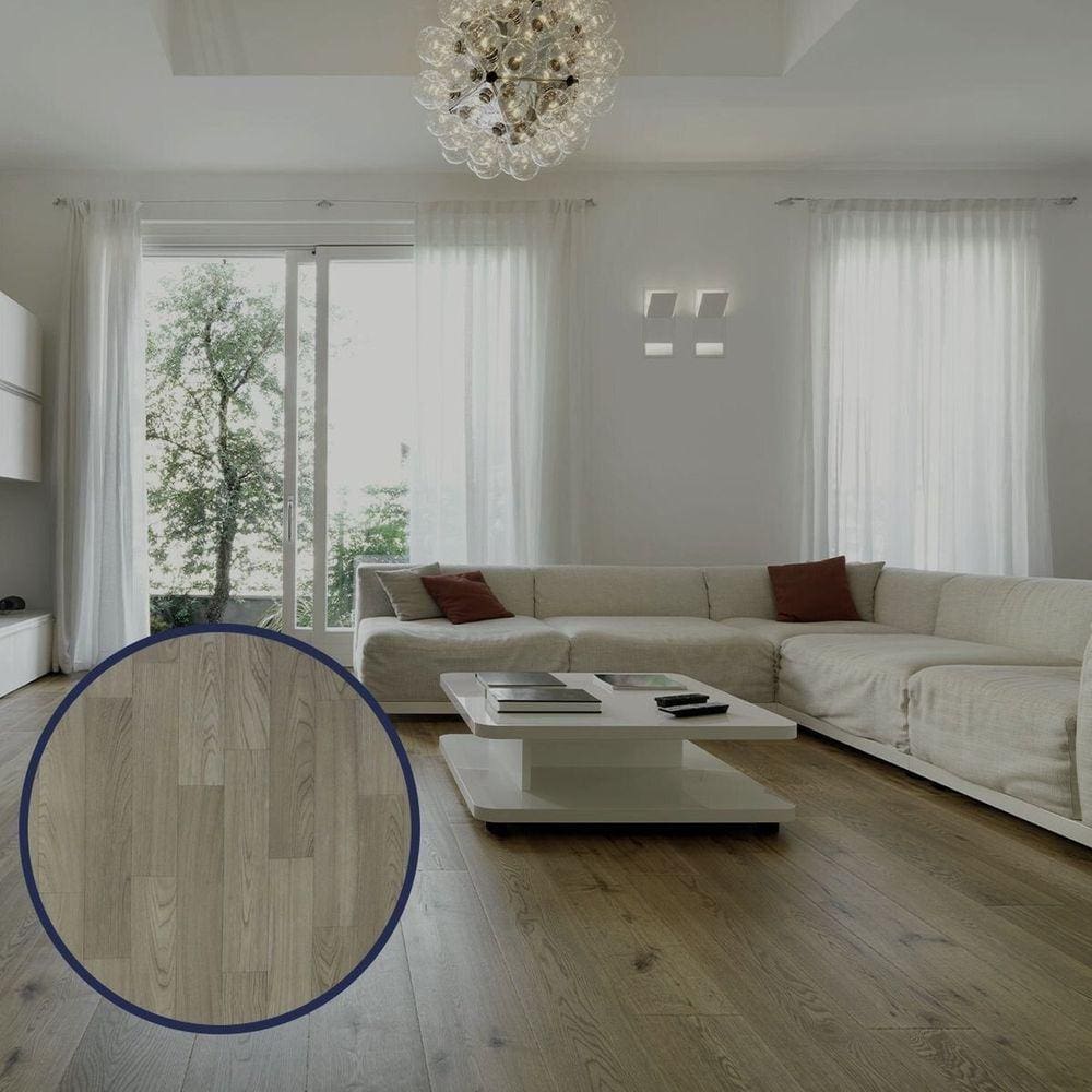 Piso Vinílico 0,7mm Rolo 2m x 25m PV0053 Paris Kapazi - caixa com 50m2 - Bege
