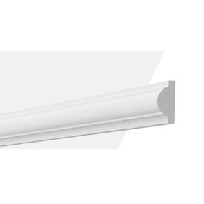 Boiserie Rodameio de Poliestireno M4 20mm x 200cm x 4cm Branco