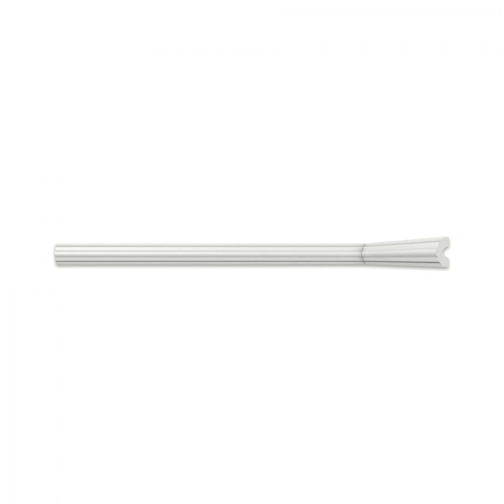 Roda Meio l40 Perfil de Poliestireno Homestar - caixa com 6 m - Branco