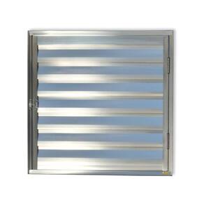 Porta de Alumínio Abrigo 60x60cm para Água e Gás 1 Folha sem Ventilação Anodizado Brilhante Brimak Brilhante