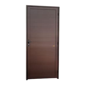 Porta de Alumínio Lambril Super 25 210cm x 70cm Brimak Corten