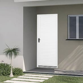 Porta de Aço Laminada 215x75cm Minas Sul MGM Branco
