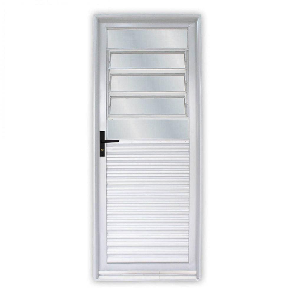Porta de Aço Basculante 215x85cm Laminada Minas Sul MGM Branco