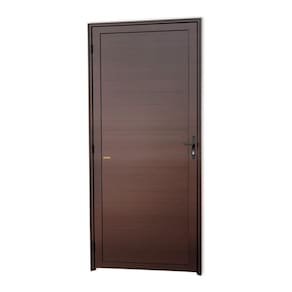 Porta de Alumínio Lambril Super 25 210cm x 70cm Brimak Corten