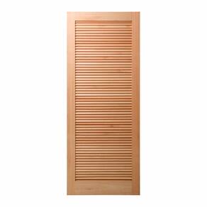Folha de Porta Maciça 210x60cm Eucalipto PM09 Veneziana Cruzeiro Portas Marroml