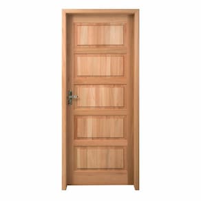 Kit Porta Pronta Maciça 210x80cm Eucalipto Direita Pp01 Cruzeiro Portas Nude