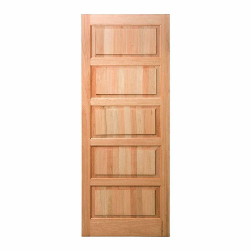 Folha de Porta Maciça 210x80cm Eucalipto PP01 Cruzeiro Portas Nude