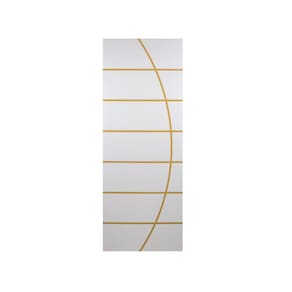 Folha de Porta Madeira Decorada 210x70cm Espessura 3,5cm Neblina MGM Branco