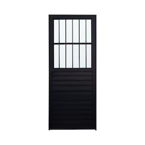 Porta de Alumínio Social 210x86cm Fortline Atlântica Preto
