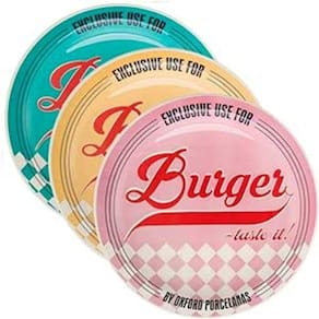 Prato Raso Retrô Burger Sortidp Oxford® 26cm