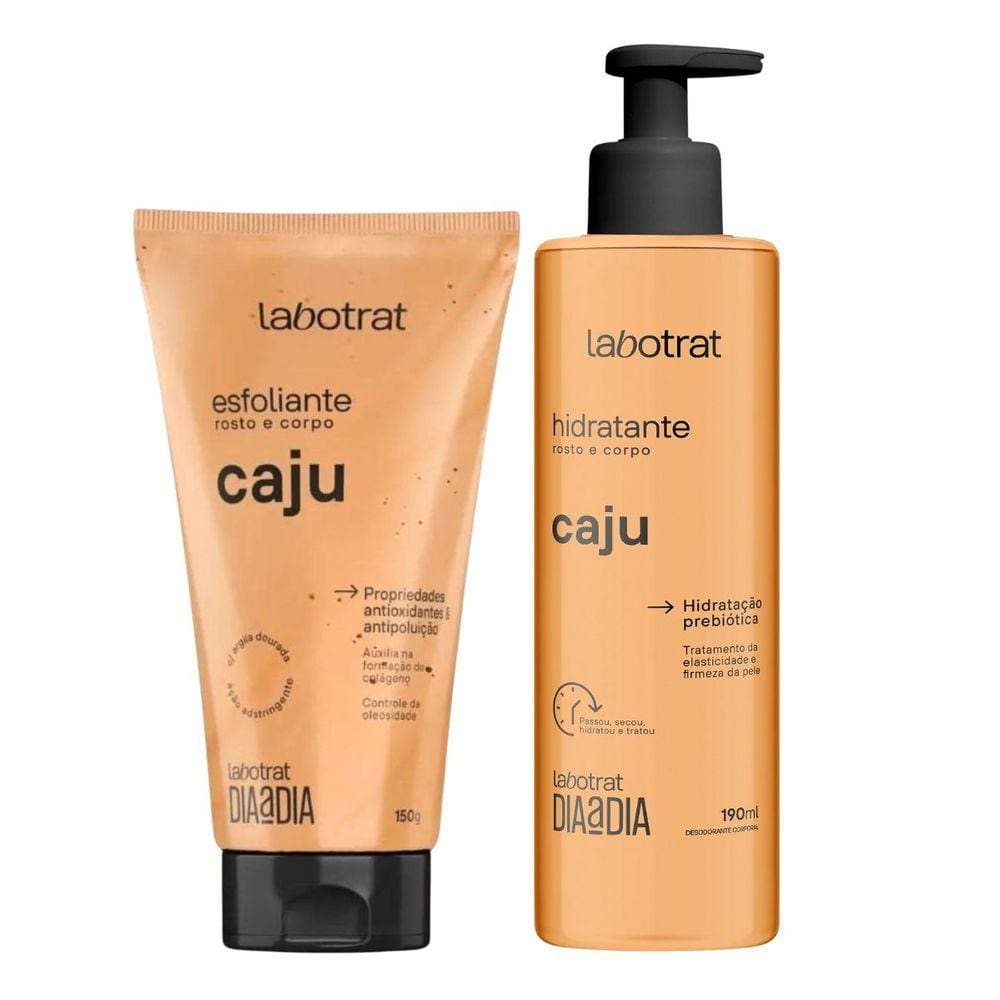 Esfoliante + Hidratante Rosto E Corpo Labotrat Caju