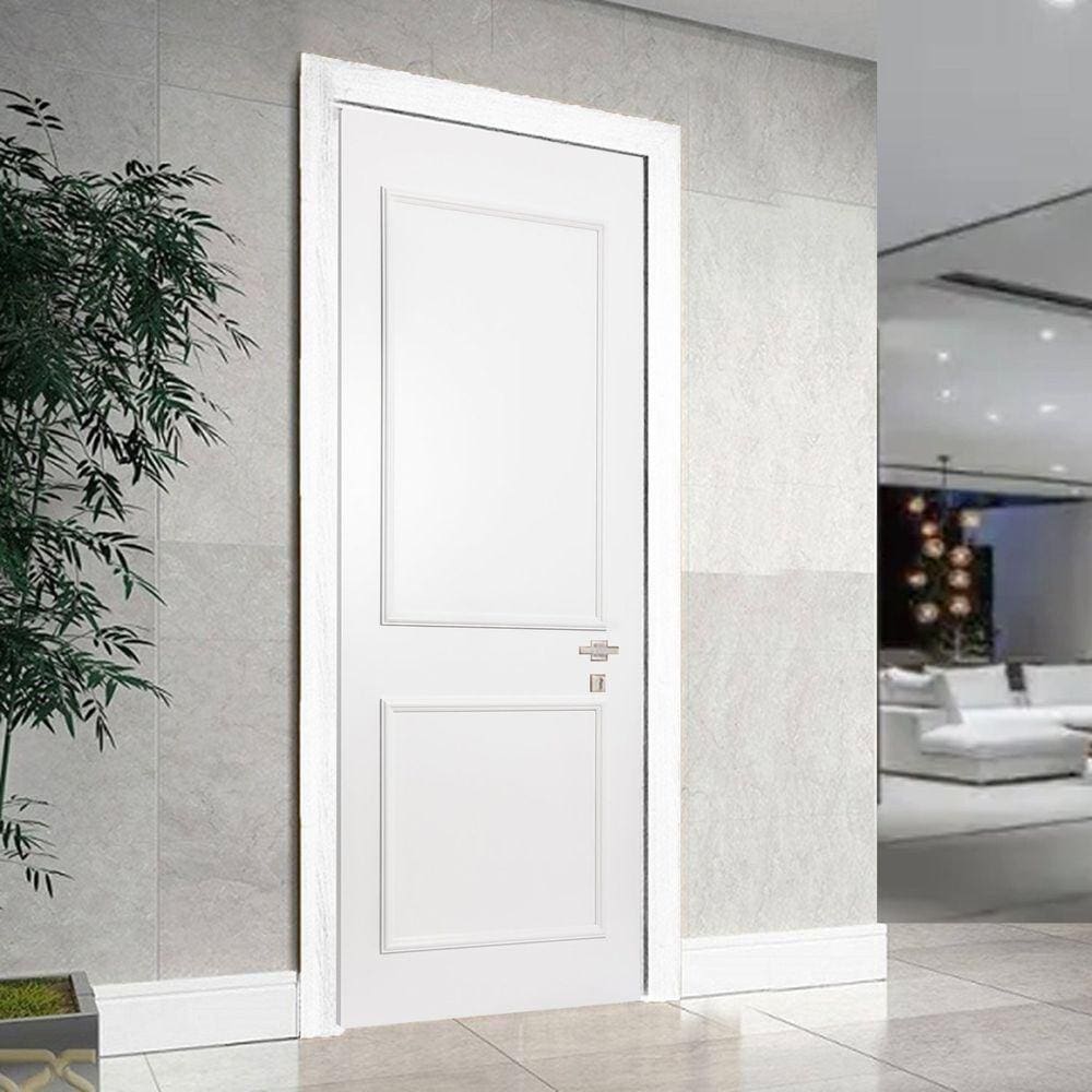 Porta Boiserie Colméia 210cmx82cmx3,5cm Casablanca Branco