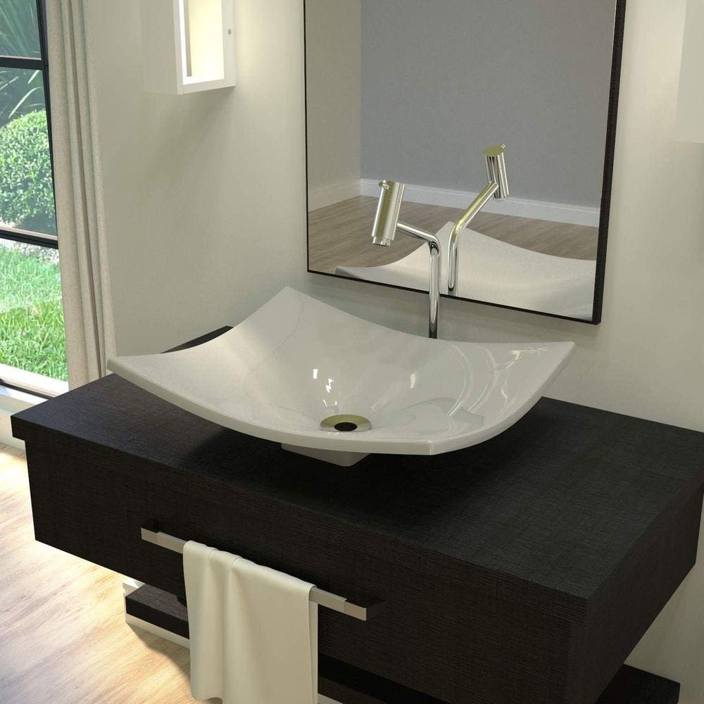 Cuba de Apoio para Banheiro F44W Folha Compace Cinza