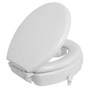 Assento Sanitário Elevado com Trava e Assento TPK 7 cm Astra Branco