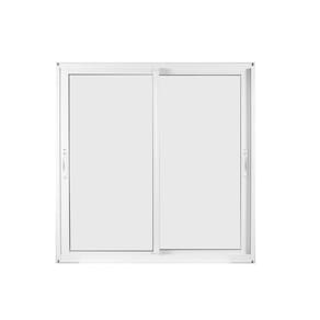 Janela de Alumínio de Correr 100x100cm 2 Folhas com Vidro Mini Boreal Linha Solida MGM Branco