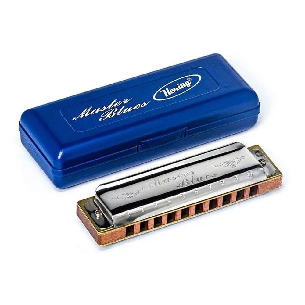 Gaita De Boca HERING SHG Diatônica C 9020 Master Blues