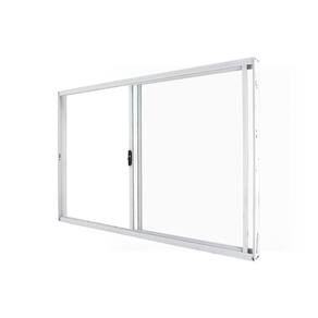 Janela de Correr Abertura Direita Exclusiva 2 Folhas Vidro Liso 100x150cm CRV Portas e Janela Branco