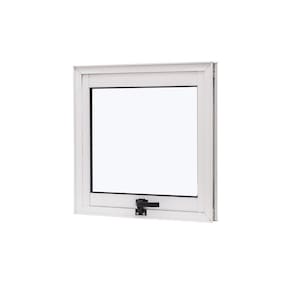 Janela de Alumínio Maxim-Ar 50x50cm Vidro Liso Cristal Ramassol Branco