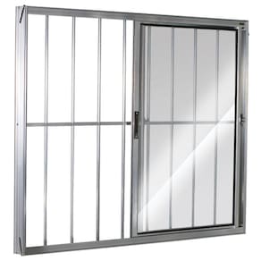 Janela de Correr 2 Folhas com Grade Direita Brilhante 100x120cm Ecosul Esquadrisul