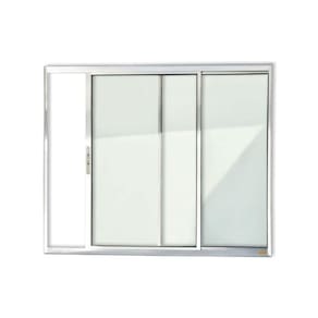 Janela Confort 2 Folhas Vidro Liso 80cm x 80cm Brimak Brilhante